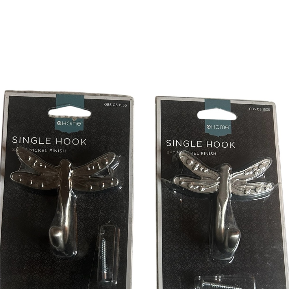 oHome Silver Dragonfly Single Hook